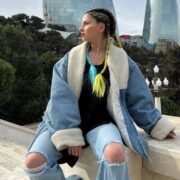 Aynişan Ukraynaya belə dəstək oldu — Foto