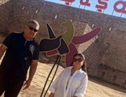 Elnarə Xəlilova həyat yoldaşı ilə Şuşada — Foto