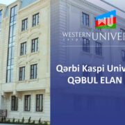 Qərbi Kaspi Universiteti boş qalan plan yerləri üzrə qəbul elan edir