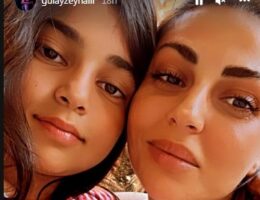 Gülay Zeynallı 10 yaşlı qızı ilə — FOTO