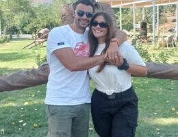 Jan Klod Van Dammın oğlu və gəlini Vəndam kəndində — Foto