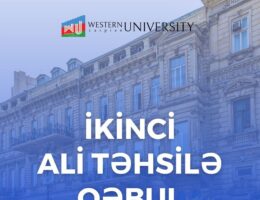 Qərbi Kaspi Universiteti təkrar (ikinci) ali təhsil üzrə qəbul elan edir