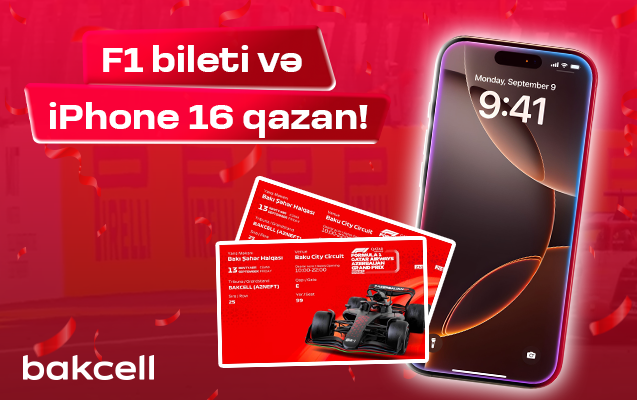 “Bakcell”dən “iPhone 16” qazanmaq şansı!