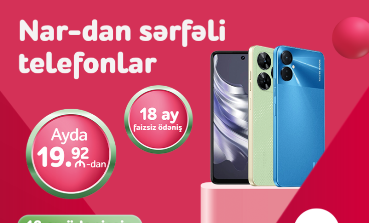 “Nar” sərfəli smartfon modellərini təqdim edir