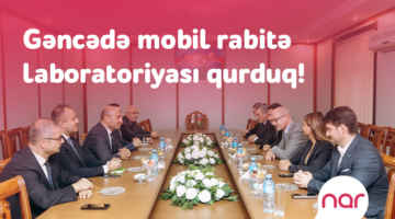 “Nar” Gəncədə tələbələr üçün mobil rabitə laboratoriyası təsis etdi (FOTO)