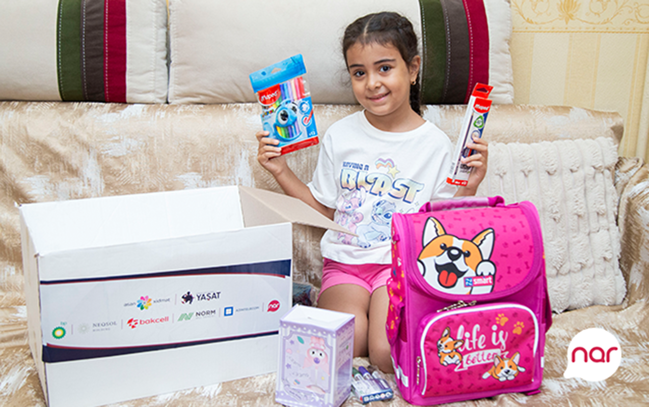 “Nar” və “YAŞAT” Fondu şəhid övladlarını təbrik etdi — Fotolar