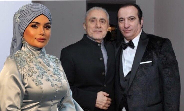 Fərqanə Qasımova 19 il əvvəl atası və qudası ilə — FOTO