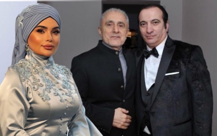 Fərqanə Qasımova 19 il əvvəl atası və qudası ilə — FOTO