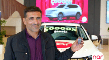 “Nar”ın “Çoox Şanslı” lotereyasının ilk avtomobil qalibi sükan arxasında