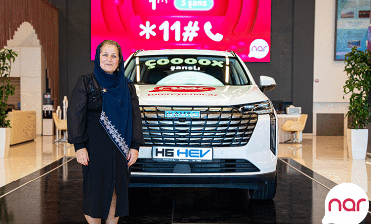 “Nar”ın həyəcan dolu lotereyasının növbəti qalibi yeni avtomobilinin açarlarını təhvil aldı