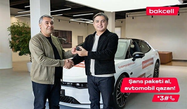 Bakcell-in meqa lotereyasında 4-cü qalib avtomobil qazandı!
