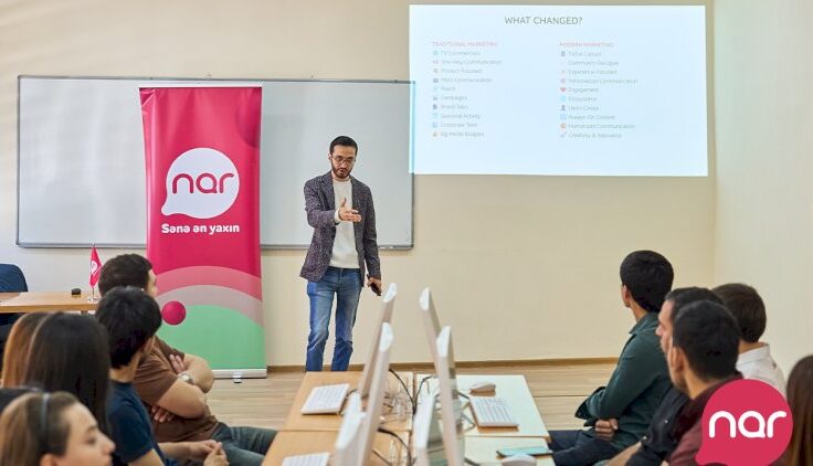 “Nar” Gəncədə tələbələr üçün marketinq və karyera təlimləri təşkil edib