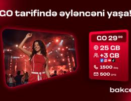 “Bakcell”in “GO” tariflərinə qoşulun və üstünlüklərdən faydalanın