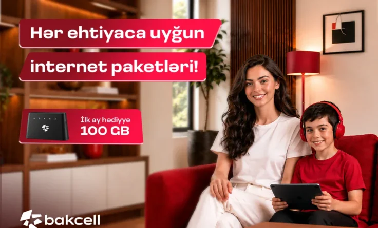 «Bakcell»dən Wi-Fi modemi alın, ilk abunəliyiniz pulsuz olsun!
